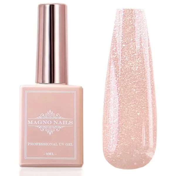 Crystal Glitter Gel - UV Gel - 4804 - Peach Bloom